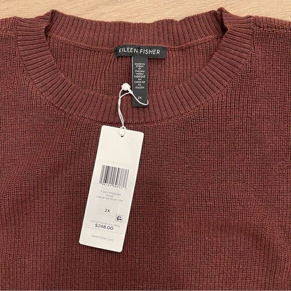 Eileen Fisher Womens Merino Wool Crewneck Tunic Sweater - Picture 3 of 7